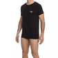 Black Cotton Men T-Shirt