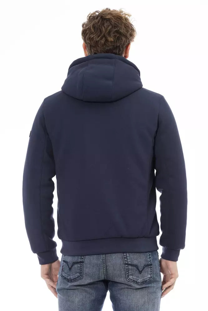 Blaue Polyester-Herrenjacke