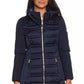 Blue Polyester Women's Jacket