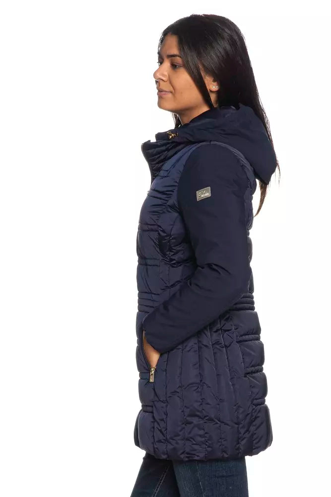 Giacca da donna in poliestere blu