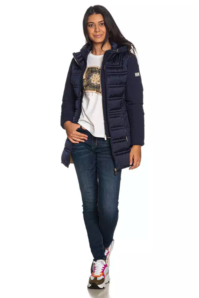 Giacca da donna in poliestere blu