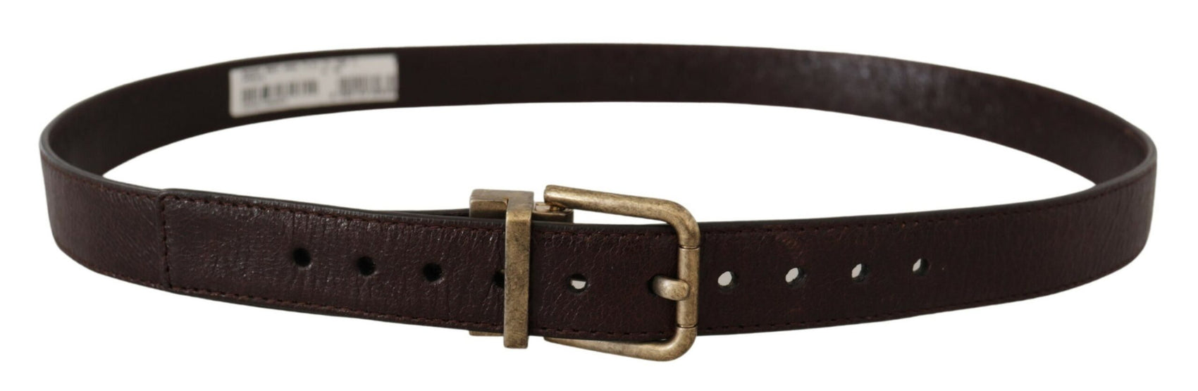 Elegante cintura in pelle con fibbia incisa