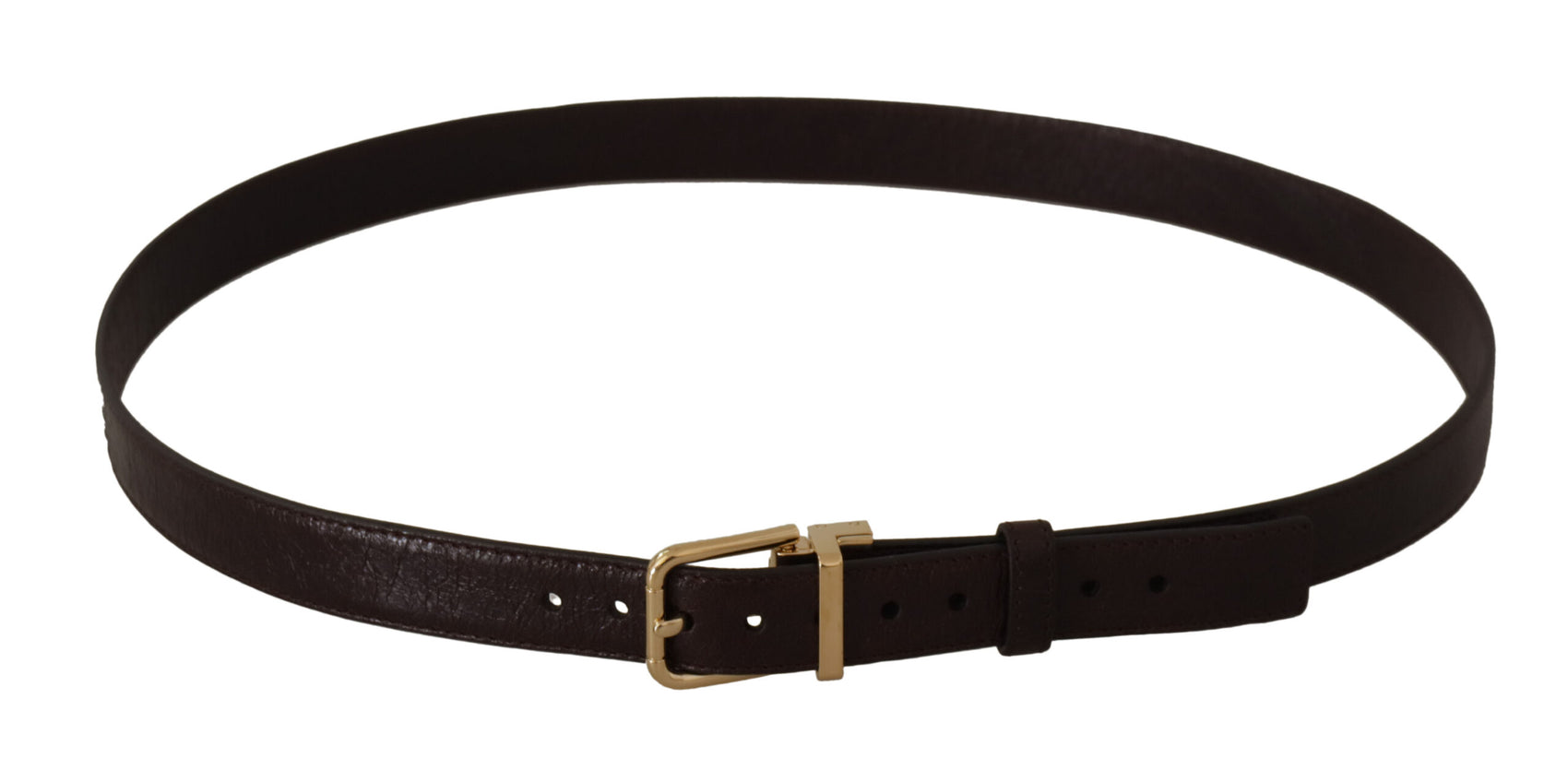 Elegante cintura in pelle con fibbia in metallo