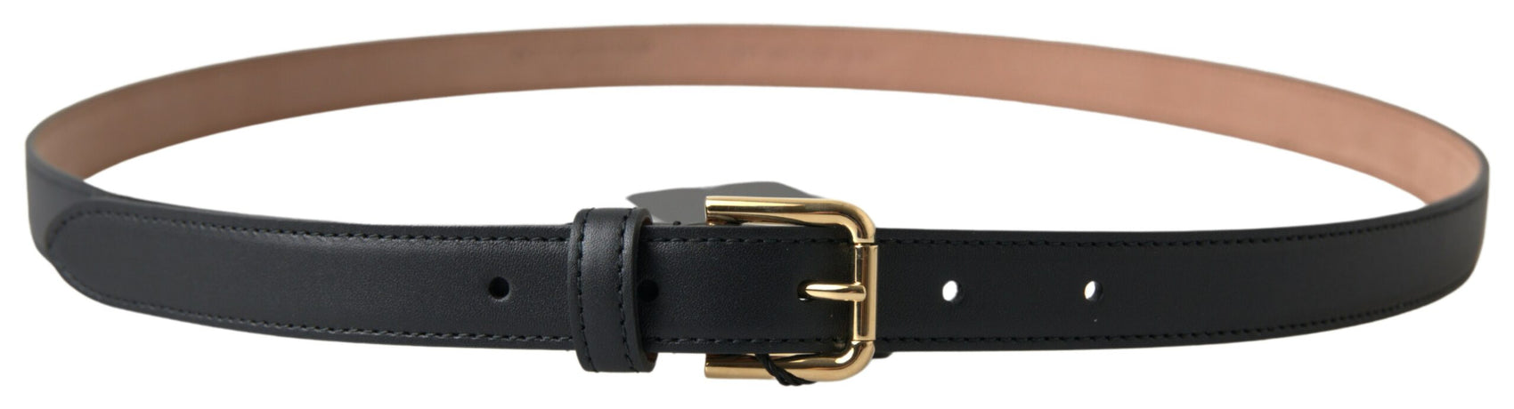 Elegante cintura in pelle italiana con fibbia in metallo
