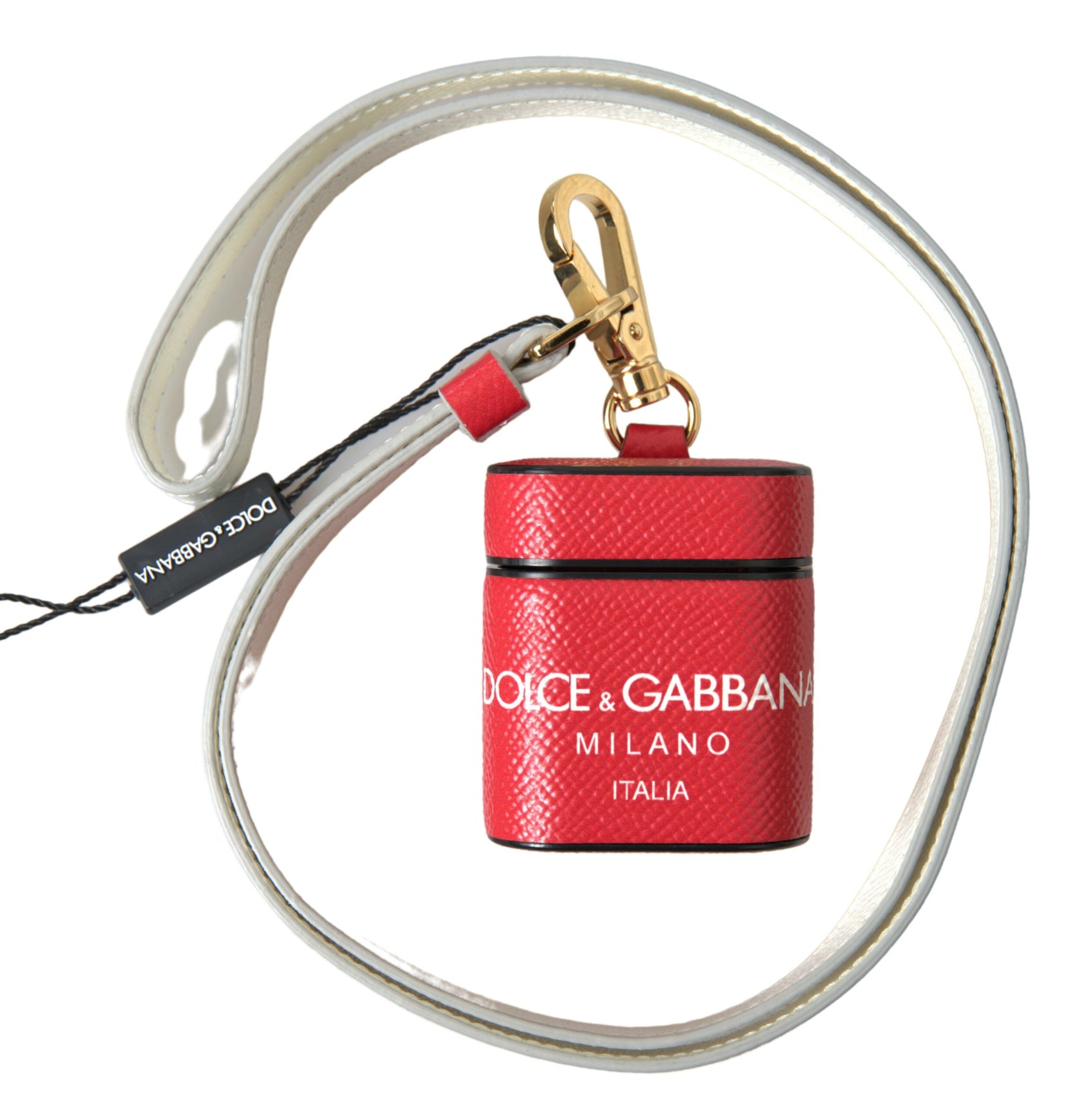 Elegante custodia in pelle rossa per Airpods