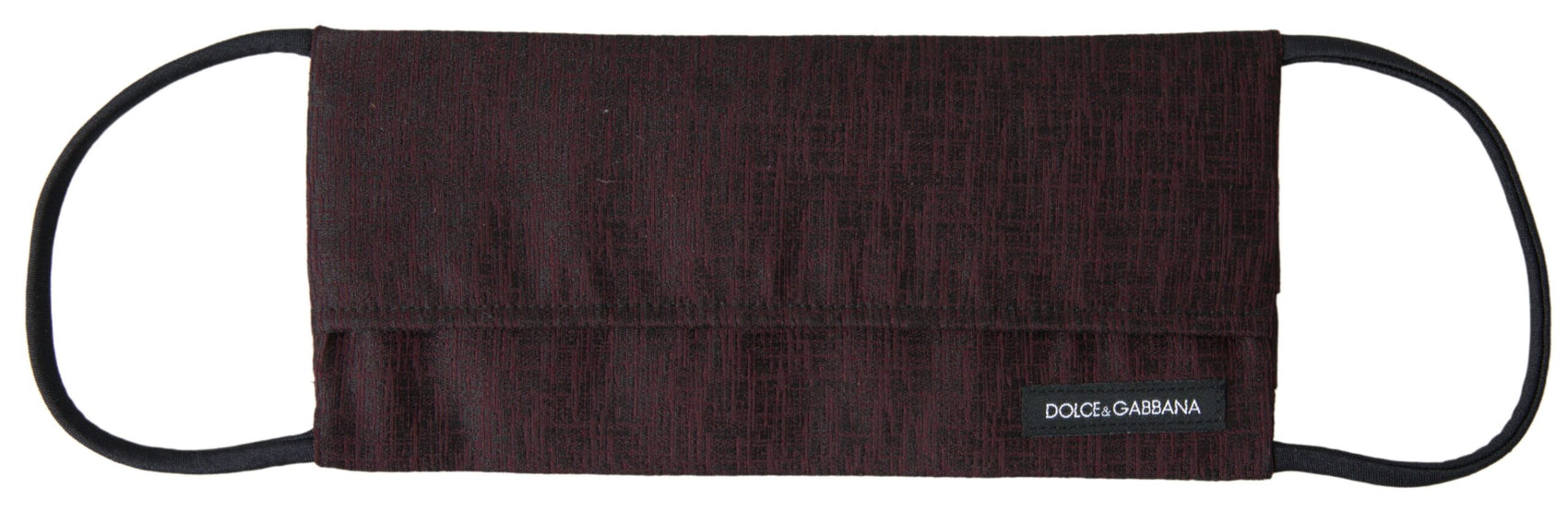 Elegante mascherina marrone con dettaglio logo