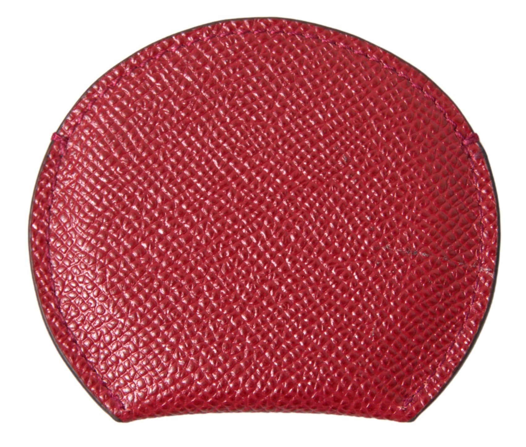 Elegante portaspecchietto in pelle rossa