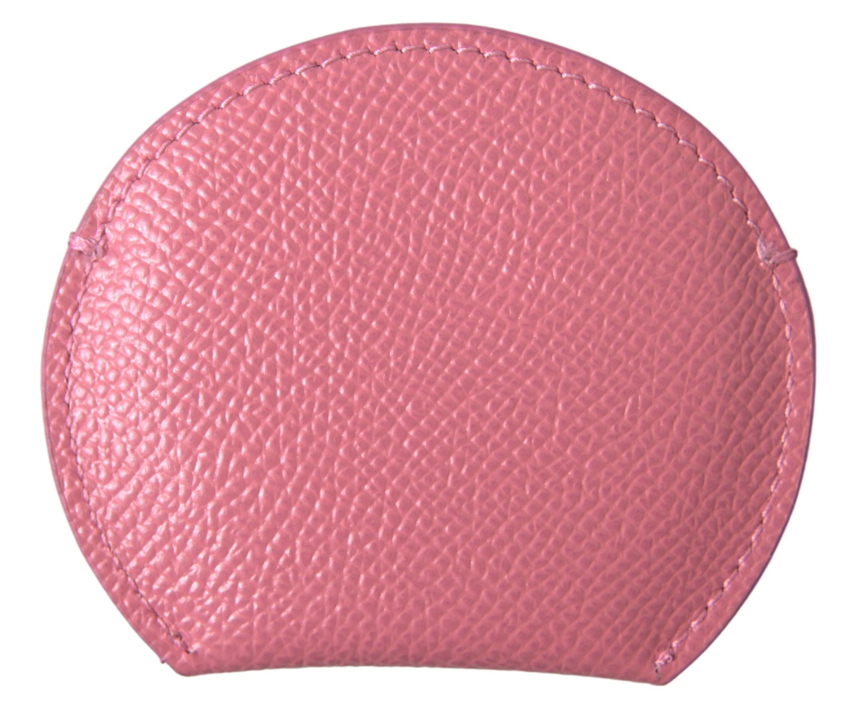 Elegante porta specchio in pelle rosa