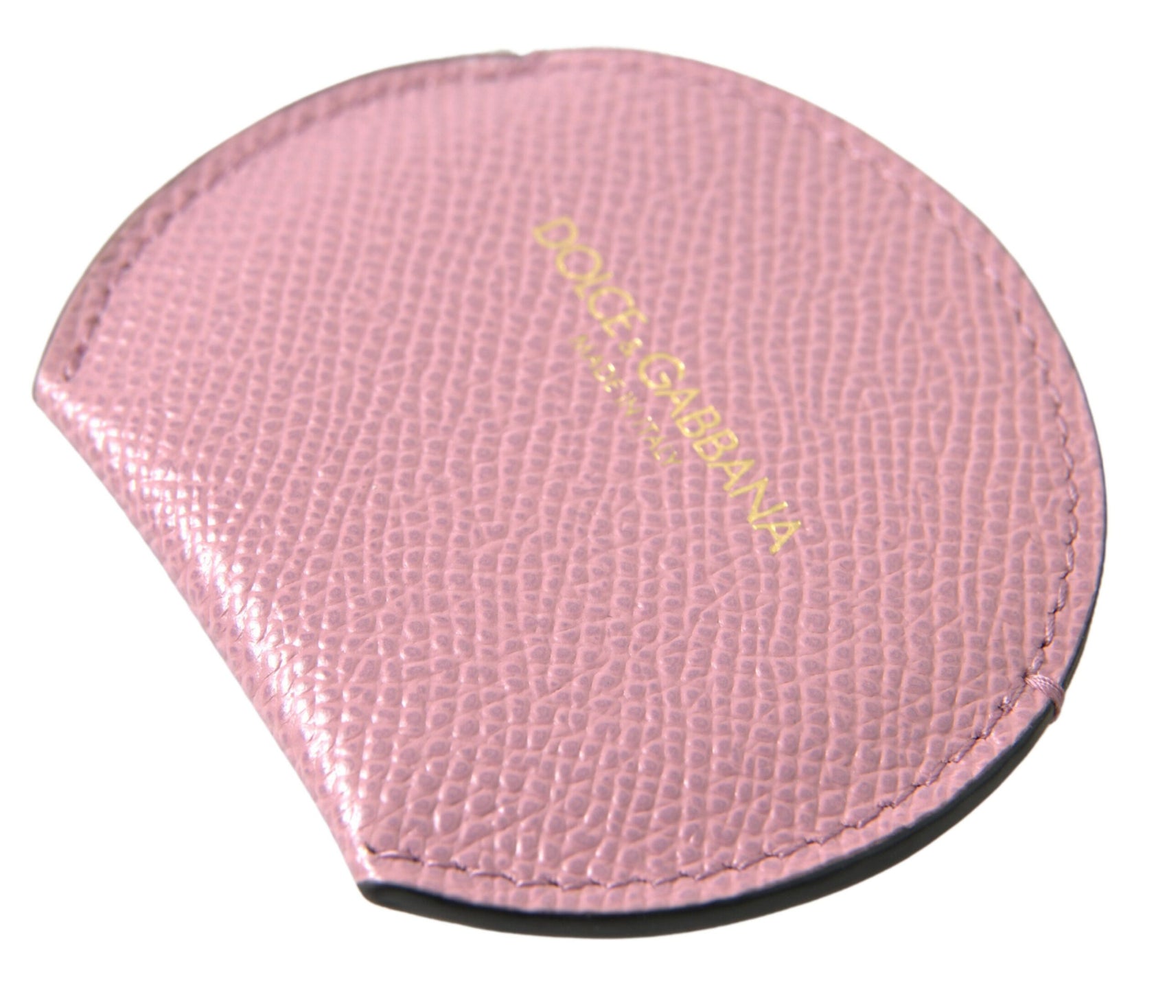 Elegante portaspecchietto in pelle rosa