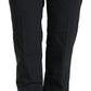 Pantaloni eleganti in lana affusolati a vita alta