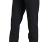 Pantaloni eleganti in lana affusolati a vita alta