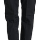 Pantaloni eleganti in lana affusolati a vita alta