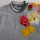 Schicker Pullover mit Rundhalsausschnitt und Verzierung
