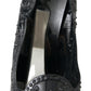 Elegant Black Crystal Cinderella Pumps