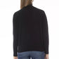 Schwarzer Wollpullover für Damen