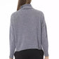 Grauer Viskose-Pullover für Damen