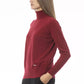 Roter Wollpullover für Damen