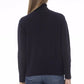 Blauer Wollpullover für Damen