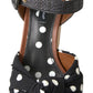 Chic Polka-Dotted Ankle Strap Wedges