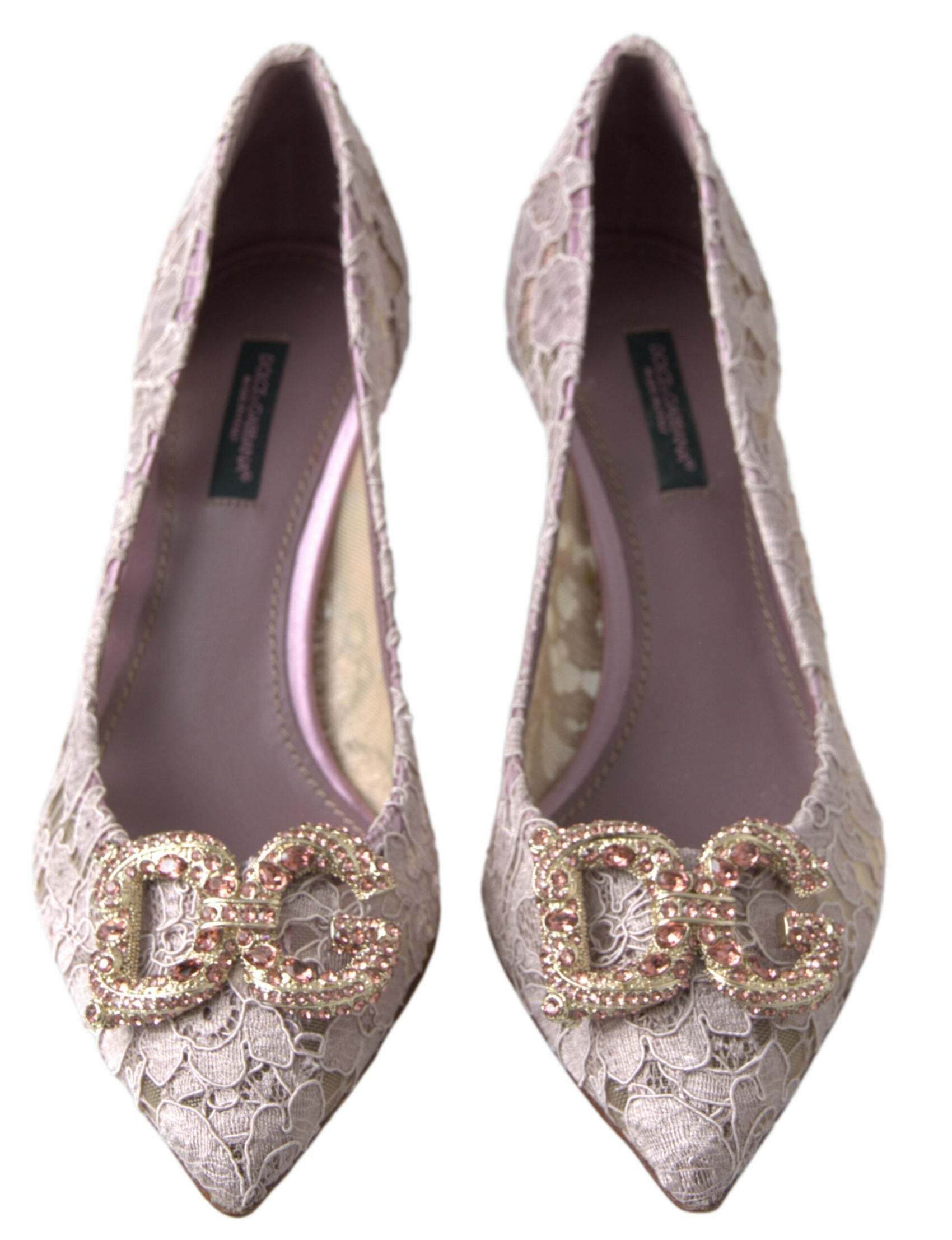 Elegante rosa Heels mit Kristallverzierung