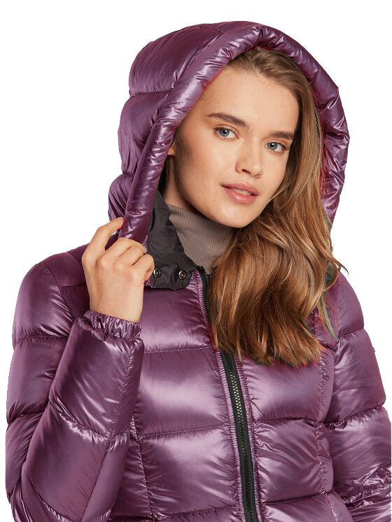 Elegant Light Purple Puffer Jacket