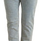 Jeans skinny chic a vita media in blu
