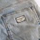 Jeans skinny chic a vita media in blu