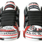 Multicolor Hand-Painted Leather Sneakers