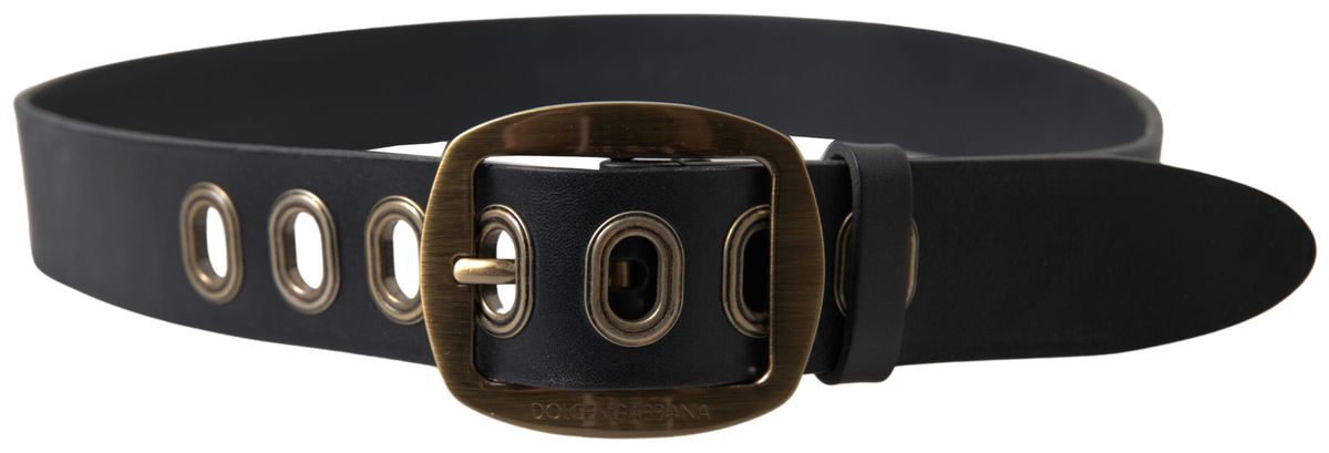 Cintura in pelle italiana elegante con fibbia in metallo