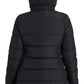 Elegant Full Zip Black Hooded Jacket