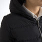 Elegant Full Zip Black Hooded Jacket