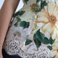Elegante camicetta in seta con stampa floreale