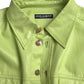 Elegante camicia in cotone verde chiaro con bottoni