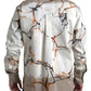 Camicia in denim elasticizzato di cotone multicolore