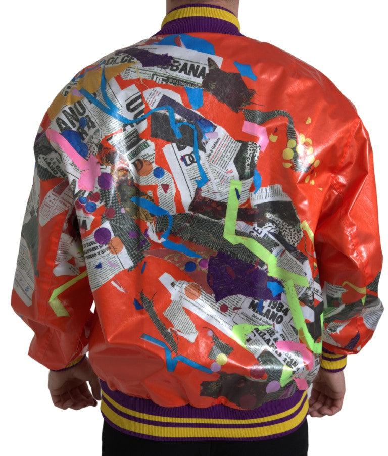 Elegante bomber arancione - Capispalla di lusso da uomo