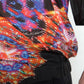 Polo in cotone con stampa Luminarie multicolore