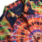 Camicia casual in seta multicolore con bottoni