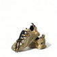 Gleaming Gold-Toned Luxury Sneakers