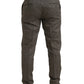 Elegante Skinny Chinohose aus Wolle