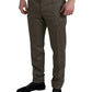 Elegante Skinny Chinohose aus Wolle