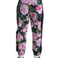 Elegante mehrfarbige Jogginghose aus Baumwolle