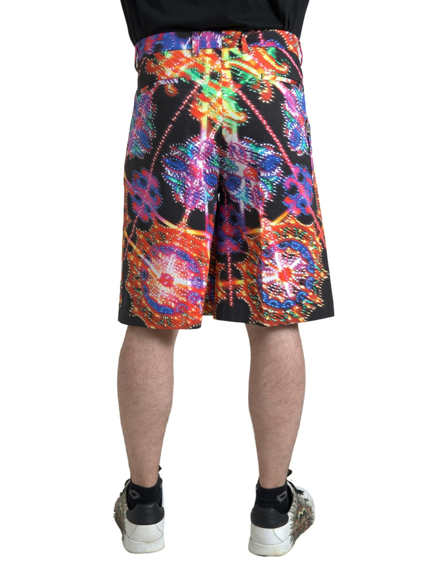 Mehrfarbig bedruckte Bermudashorts