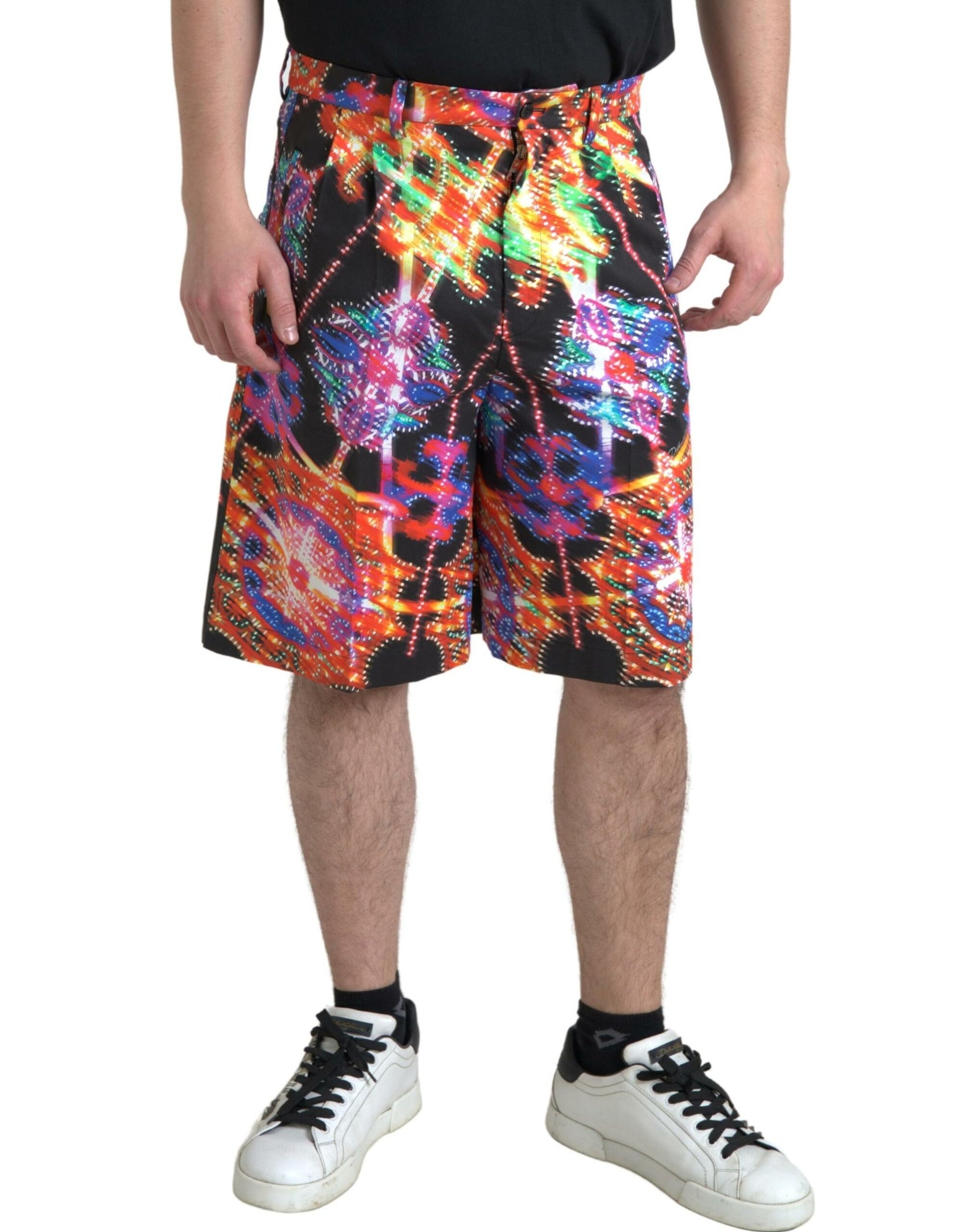Mehrfarbig bedruckte Bermudashorts
