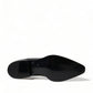 Elegant Black Leather Formal Flats