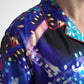 Camicia da pigiama in seta con stampa psichedelica