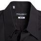 Elegantes Slim Fit Hemd aus schwarzer Baumwolle