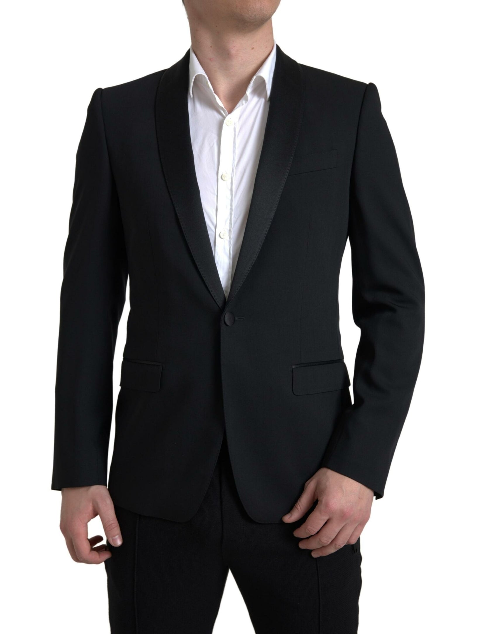 Blazer elegante in lana vergine slim fit