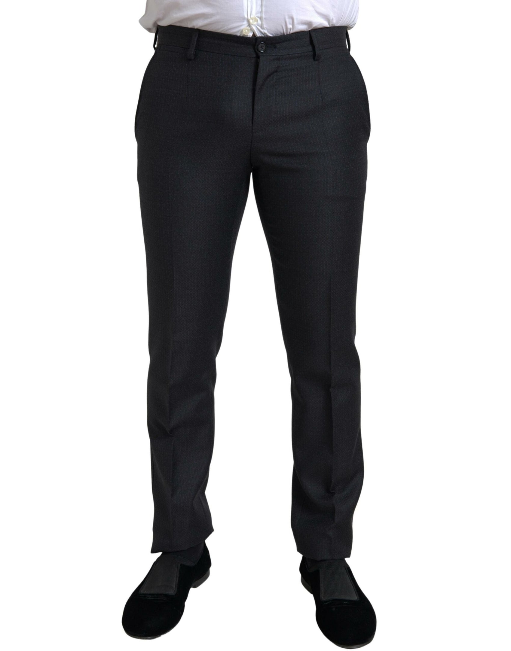 Eleganter schwarzer Martini Slim Fit 3-teiliger Anzug