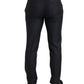 Elegante abito Martini nero slim fit da 3 pezzi