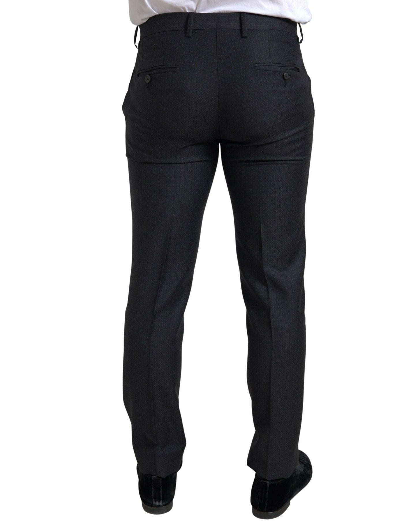 Elegante abito Martini nero slim fit da 3 pezzi